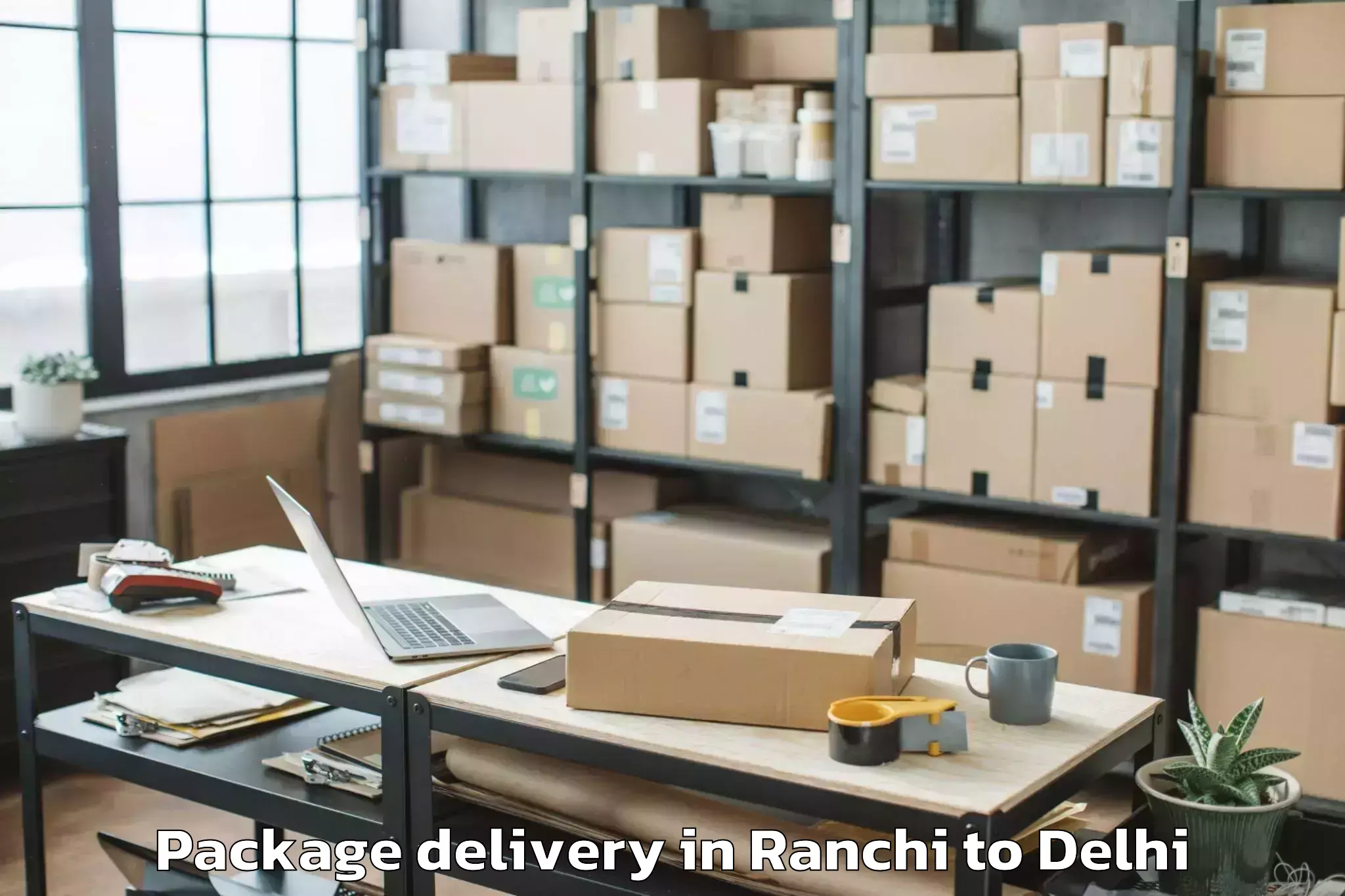 Efficient Ranchi to Saraswati Vihar Package Delivery